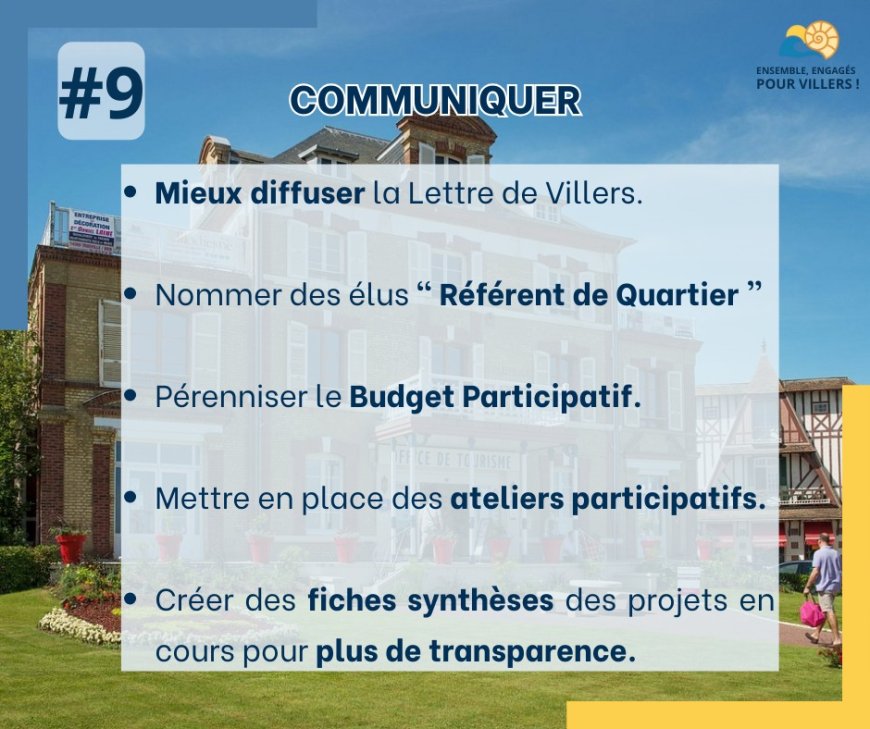 #9 - Transparence et participation : les clés de notre action !